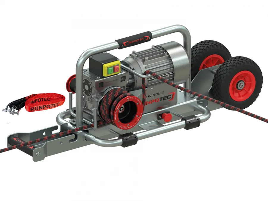 CW 800 E capstan winch with trolley