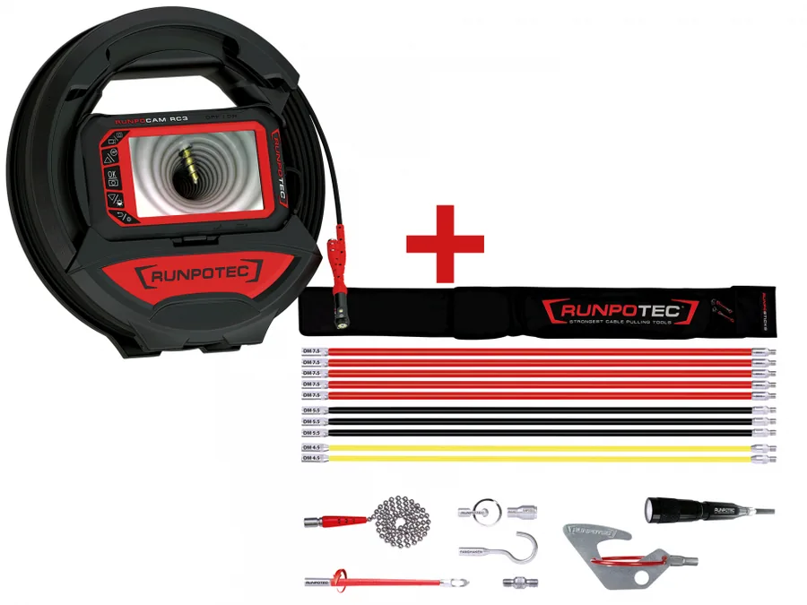 RC3 Kamera - 15m + RUNPOSTICKS Comfort