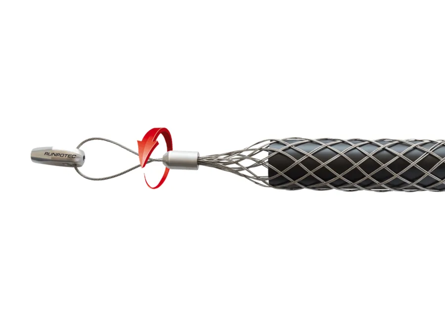 Cable pulling grip with loop Ø 85-100 mm