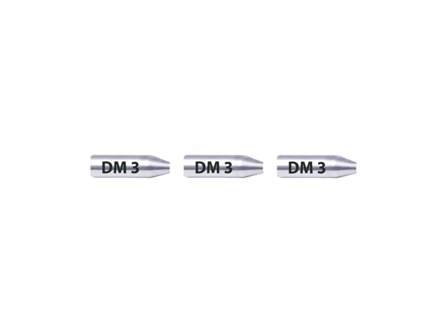 Fiberglass End cap set, int.thread Ø3mm