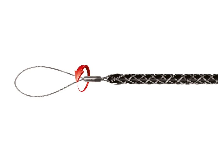 Cable pulling grip with loop Ø 6 - 9 mm